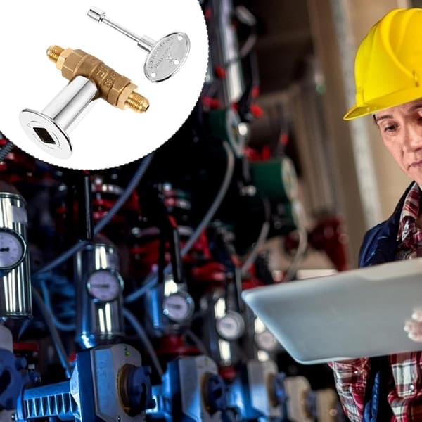1/2\" Kobber Gasreguleringsventil med Nøgle & Flange NPT til Grill & Pejs Grilltilbehør