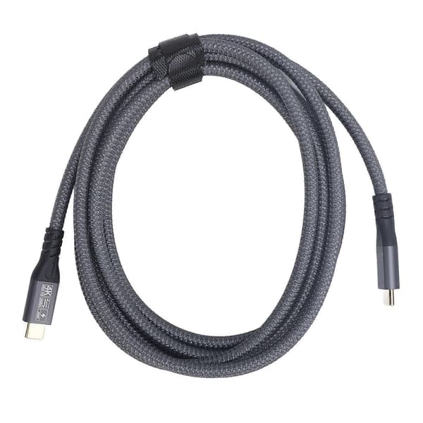USB C til USB C-kabel, 20 Gbps dataoverføring, 240 W hurtiglading, 4K 60Hz videoutgang, USB C 3.2 Gen 2-kabel, 2m