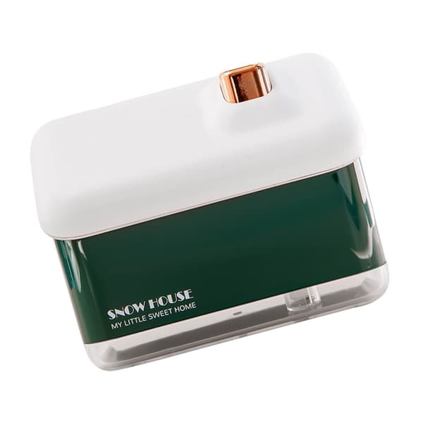 Mini luftfugter USB Nano-forstøvning med natlys, grøn, til stue soveværelse
