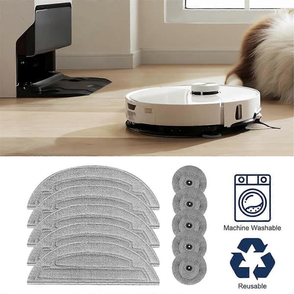 Mikrofiber moppeklude til S8 MaxV Ultra / S8 Max Ultra robotstøvsuger tilbehør