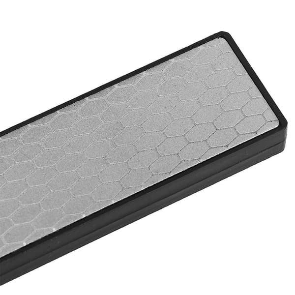 Foldbar dobbeltsidet knivsliber, diamant, bærbar, skridsikker, sort
