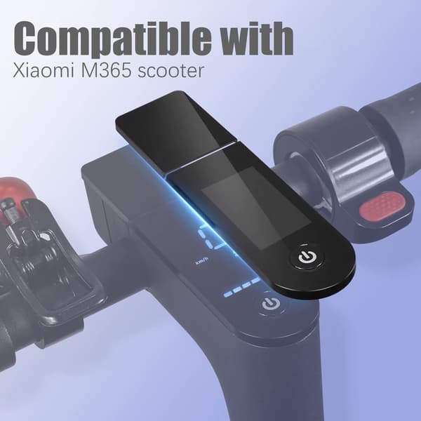Displaydæksel til Xiaomi M365 løbehjul, sort, ABS plast instrumentpanelbeskytter