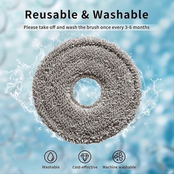 Vaskbare moppepuder erstatning til Roborock Saros Z70 / Roborock G30space støvsuger reservedele moppepude Grey 10PCS