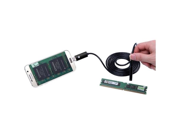 USB Endoskop Inspeksjonskamera 10m, 5.5mm, 6 LED, IP67, Kompatibel med Android PC