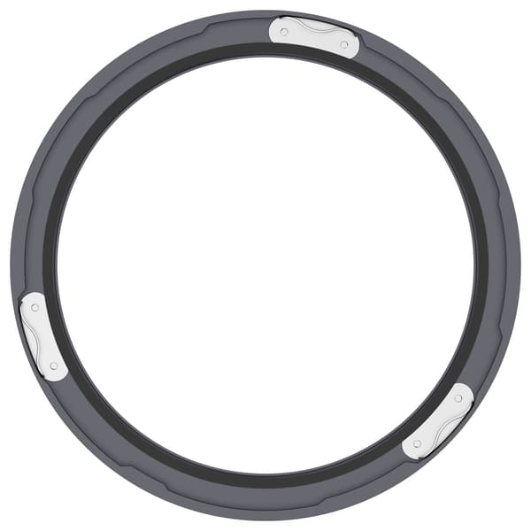 Etui og skærmbeskytter til CMF Watch Pro 2, grå, rustfri stålramme, hærdet glas