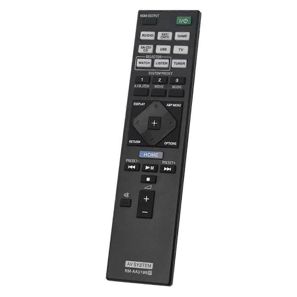 RM-AAU189 Erstatningsfjernbetjening til STR-DN850 STR-DN1050 Black