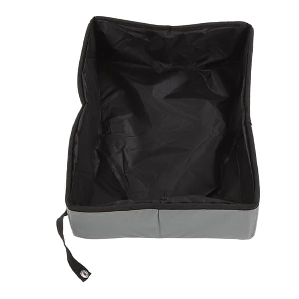 Sammenleggbar kattedo, vanntett stoff, bærbar for reise, grå - 40*30*10cm