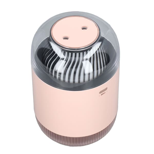 1000 ml luftfukter, dobbel spray, nattlys, USB, tåkefordamper for hjemmet, rosa