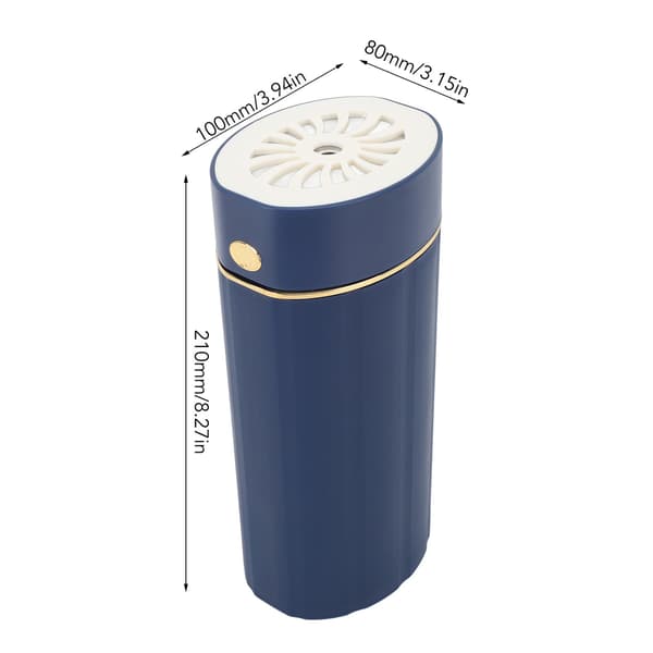 Mini USB-luftfuktare, 1000 ml, Hög dimma, Tyst, Färgglad nattlampa, Aromaterapi skrivbordsdiffusor