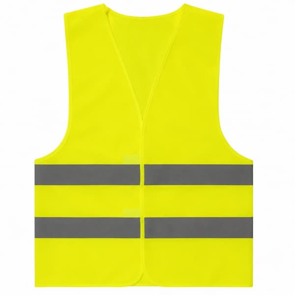 Sikkerhedsvest med refleksstriber, XXL, høj synlighed, polyester, trafiksikkerhed XXL