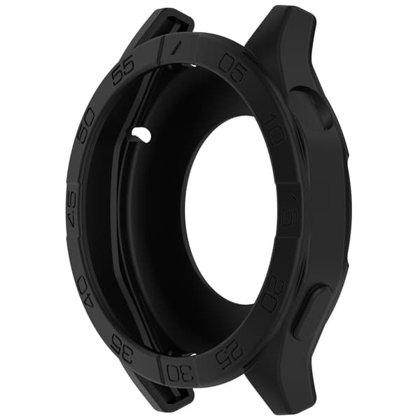 Silikoneetui til Huawei Watch GT5 46mm, GT5 Pro 46mm, GT4 46mm, Sort