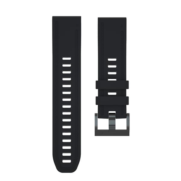 Urrem kompatibel med Garmin Fenix 7S/6S/5S, Instinct 2S, 20mm, Silikone, Sort
