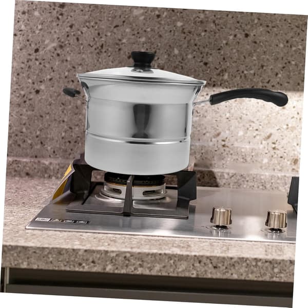 22 cm multifunksjonell nudelgryte i rustfritt stål med håndtak for damping, steking og suppe