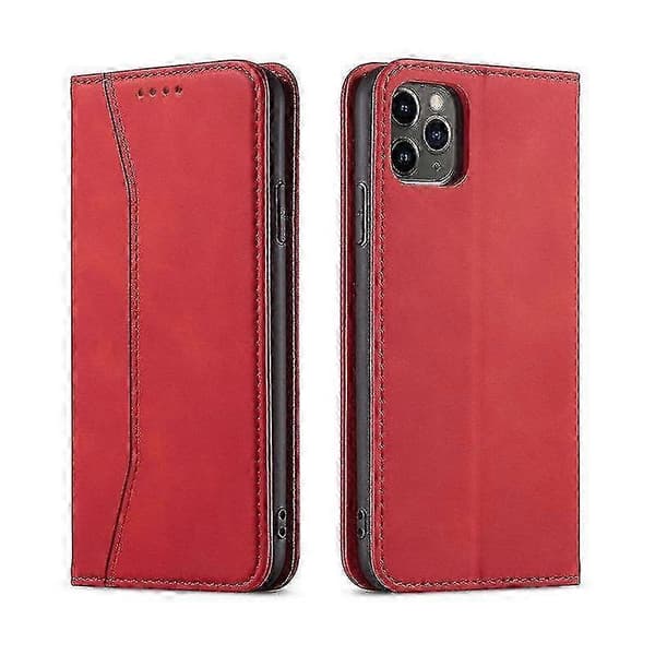 Flip Folio Läderfodral För Samsung A72 5g Röd Pns-4598