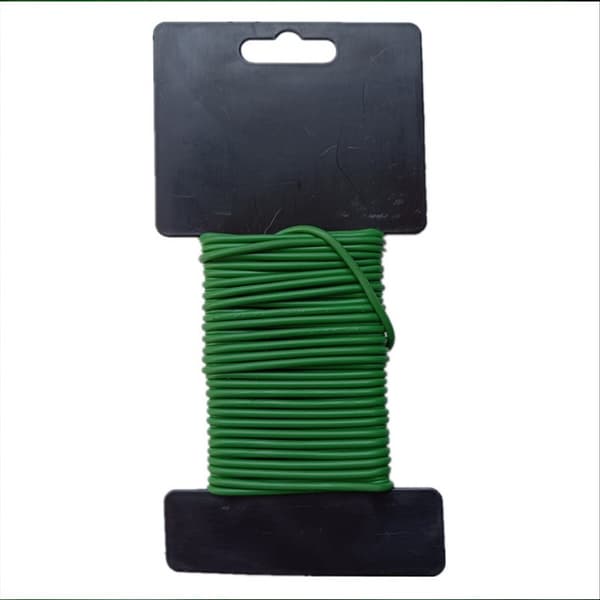 Plastbelagd järntråd, 2,8 mm x 20 m, växtstöd för trädgårdsskötsel