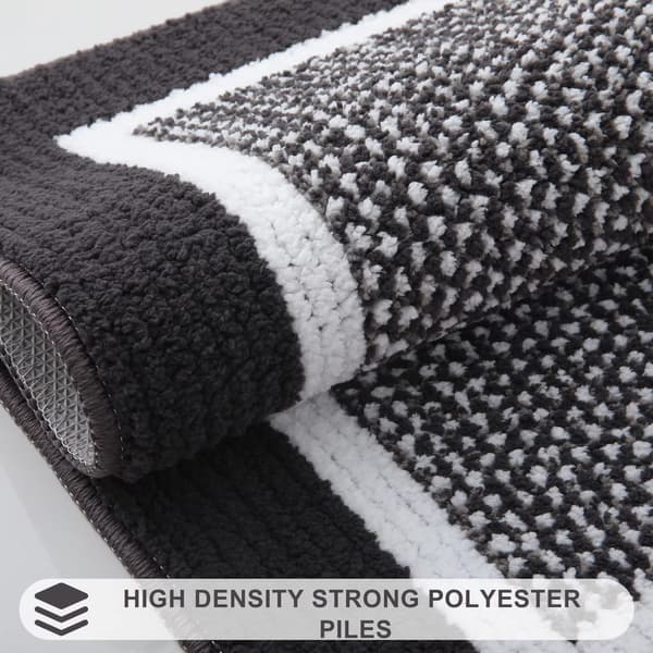 Innvendige dørmatter, absorberende smussfanger, sklisikker lav profil 60x90cm black