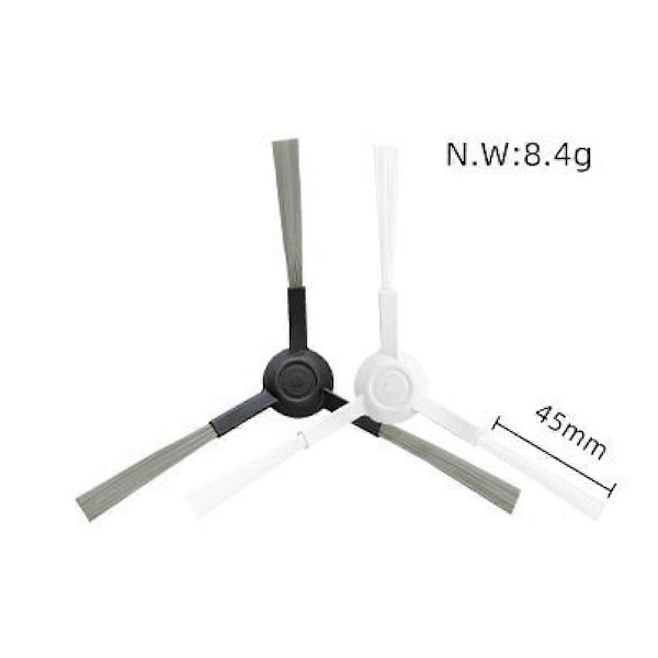 Passer for Xiaomi Sweeper og Mop 3C Tilbehør STYTJ02YM Sweeper Sidebørste Erstatning As Shown