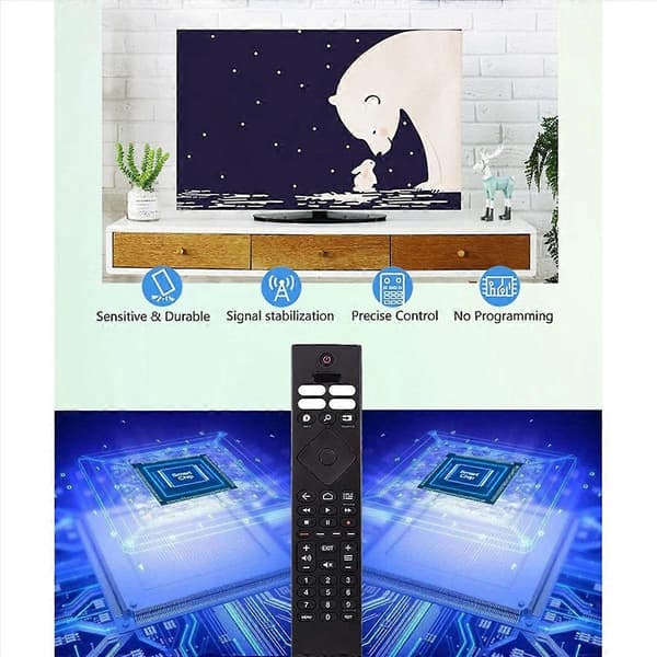 Erstatningsfjernkontroll for 4K Ultra HDR OLED Android Smart TV 398GR10BEPHN0041BC BRC0984501/01