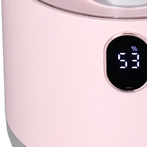 500 ml USB-luftfukter, romskip nattlys, stor kapasitet, bil- og hjemmebruk, rosa
