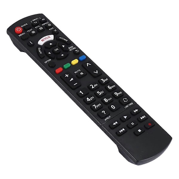Fjernbetjening Udskiftning til Panasonic Smart Led Tv Netflix-knapper Black