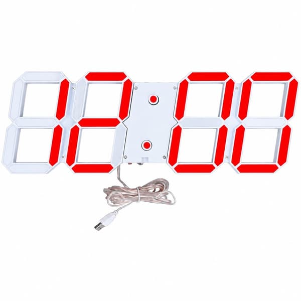 LED Hulvægur, 3D Digital, Intelligent Dæmpning, Multifunktion, 100-240V UK Stik