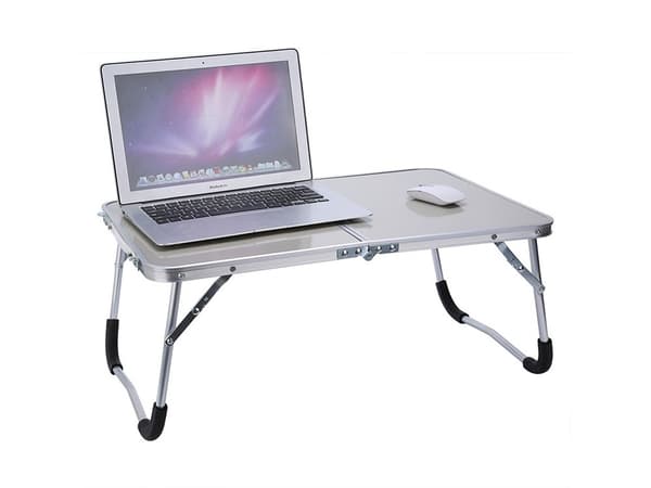 Sammenfoldeligt campingbord, bærbart laptopbord, 26,5x61,5x40 cm, letvægt, robust, til udendørs brug