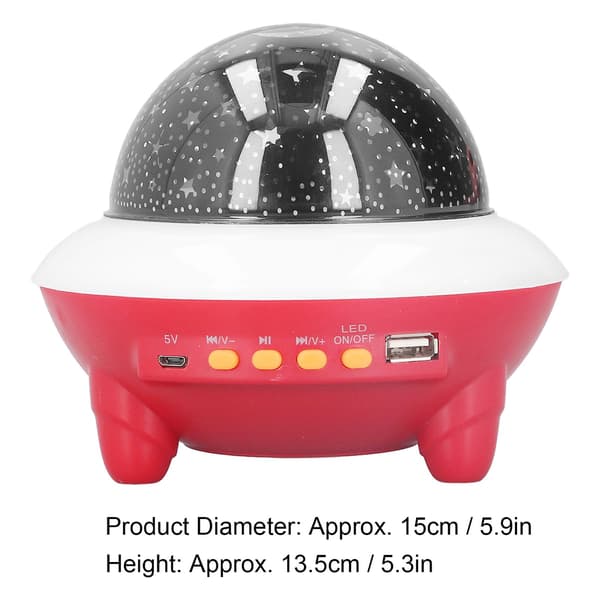 Bluetooth RGB Stjerneprojektor, USB Nattlys for Soveromsdekorasjon