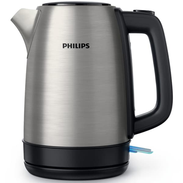 Philips Elkedel HD9350/90, 1,7L, Rustfrit Stål, Hurtig Kogning, Ledningsfri