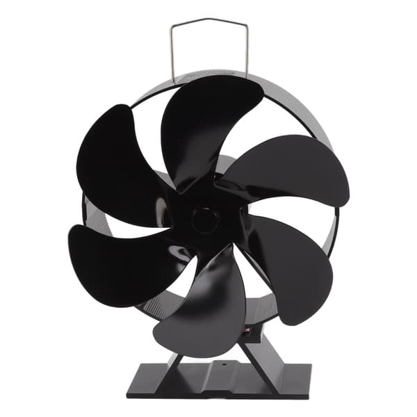 6-bladet varmefyret brændeovnsventilator, termoelektrisk, til pejs og luftcirkulation i hjemmet