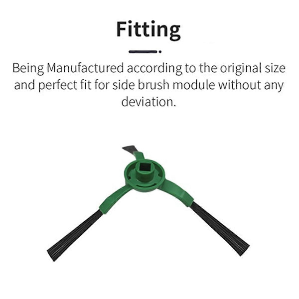 Til Romba Combo Essential / 2 Essential / Vac Essential / Essential Vac 2 Robot Støvsuger Sidebørste H As Shown