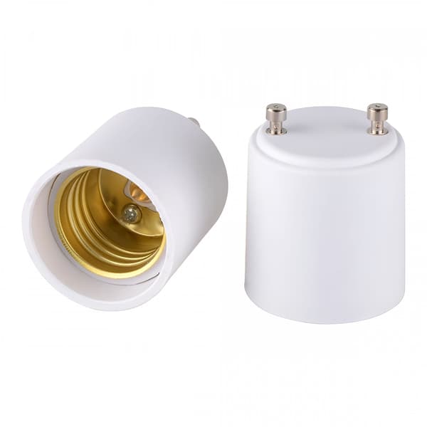 GU24 til E26 E27 Adapter for LED-pære, Skru-inn Sokkelomformer, 2-pakning