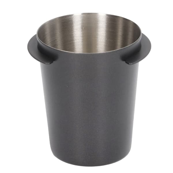 58 mm kaffedoseringskopp, rustfritt stål, universell, svart, pulvermater for espressomaskin