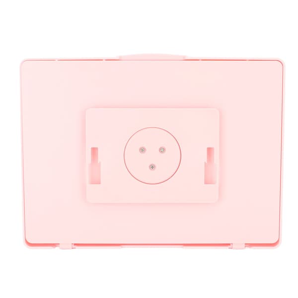 Vattentät duschtelefonhållare, rosa, roterbar imfri, handsfree, badrumstablettfodral