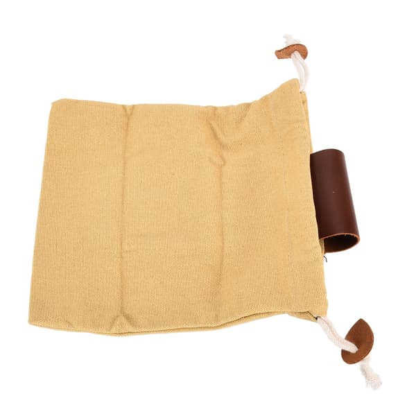 Fodersäck i läder och canvas, fruktplockningsväska för camping, khaki