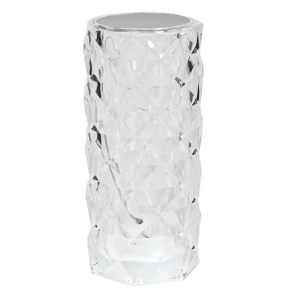 LED Bordlampe, Krystal, Genopladelig, 3 Farvetemperaturer, USB-C, 15cm