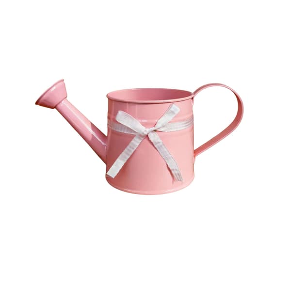 1L Vannkanne i Blikk, Lang Tut, Vanning av Planter Innendørs og Utendørs Pink