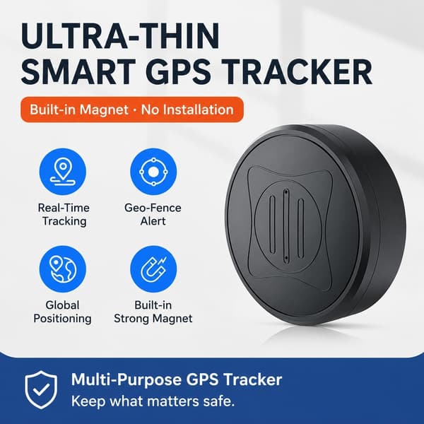 GPS-lokalisator til bil, stærk magnet, ingen installation, anti-tabt enhed til ældre og børn