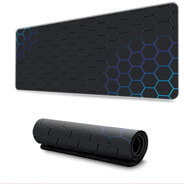Skridsikker Honeycomb Musemåtte 50x100x0.3cm, Gaming & Kontor, Udvidet Skrivebordsmåtte