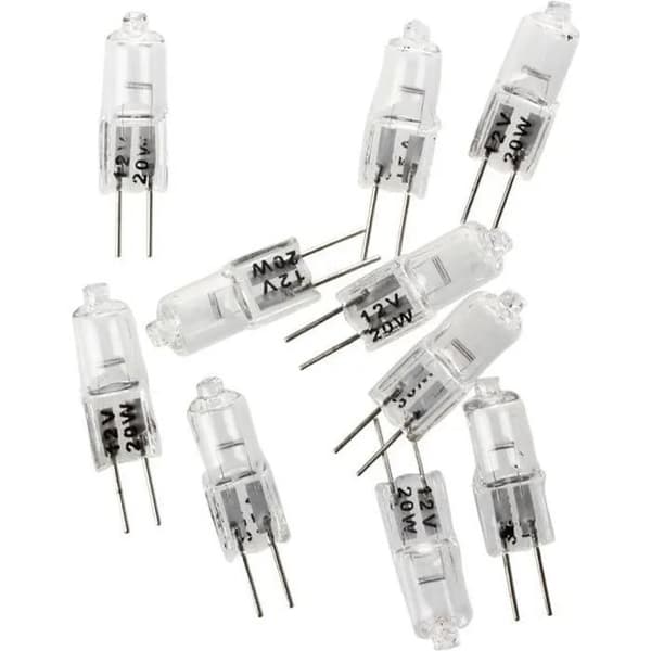 G4 20W 12V Halogenlampor, Varmvit 3000K, Hög Lumen, JC Kapsel, 10-pack