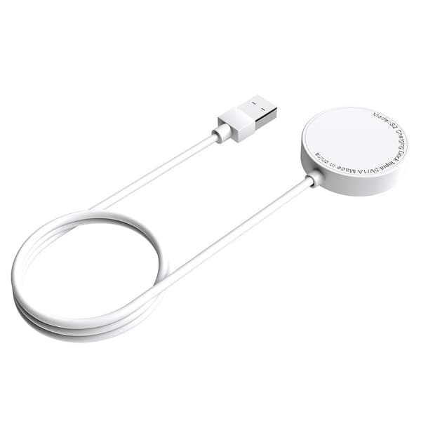 Lader til Xiaomi Watch S2, hvit, kompakt bærbar hurtigladekabel 1m