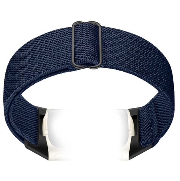 Nylonarmband för Fitbit Charge 5/6, marinblå, andningsbart justerbart NavyBlue