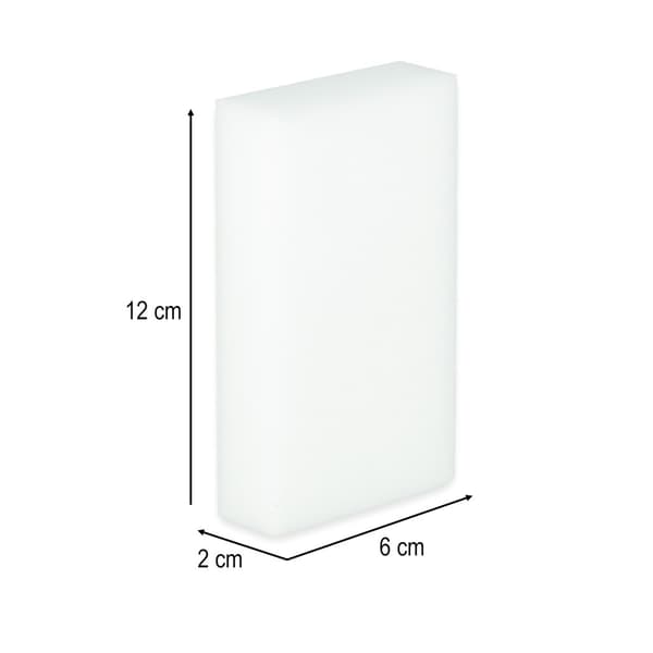 Melaminsvamp 2-pack, magiskt rengöringssudd för kök, badrum, bil, 10x6x2 cm 2-Pack