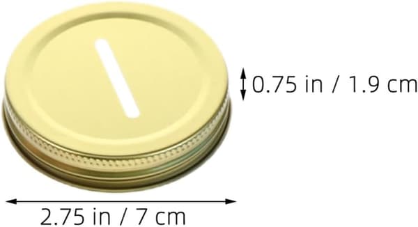 4 st 70 mm myntfacksburklock i järn för Mason Jars