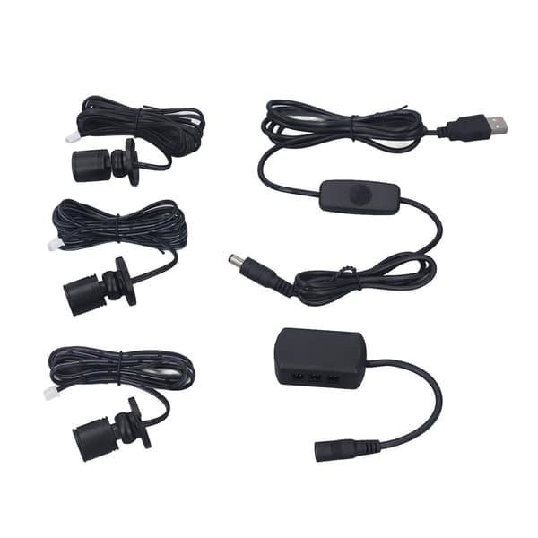 Mini LED Spotlys 5V USB, Dæmpbar, Lille Skabsudstillingslys til Smykker, Sort Hvid