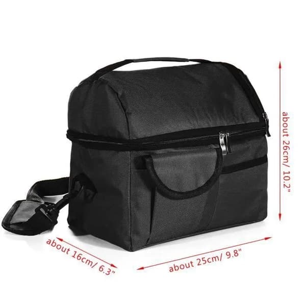 Isolert matpose 8L, Oxford-stoff, vanntett aluminiumsfôr, 10 cm isolasjon, reise piknik