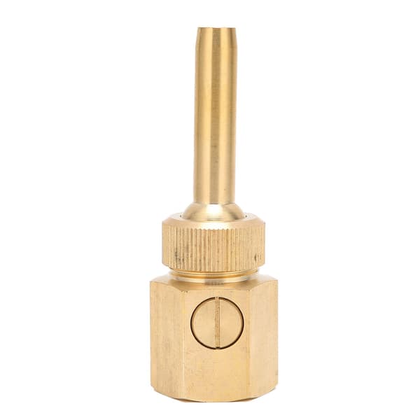Justerbar fontenedyse i messing, innvendig gjenge 3/4\" 25mm, vannsprayhode med ventil for dam