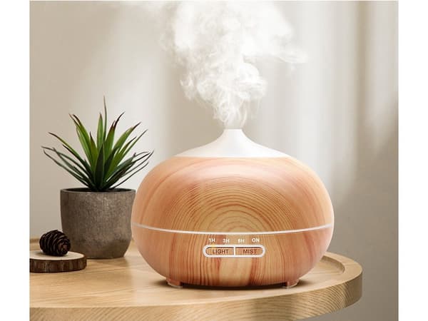 Ultralyd Aromaterapi Diffuser Luftfukter, RGB 7-farget lys, Timer, Nattlys