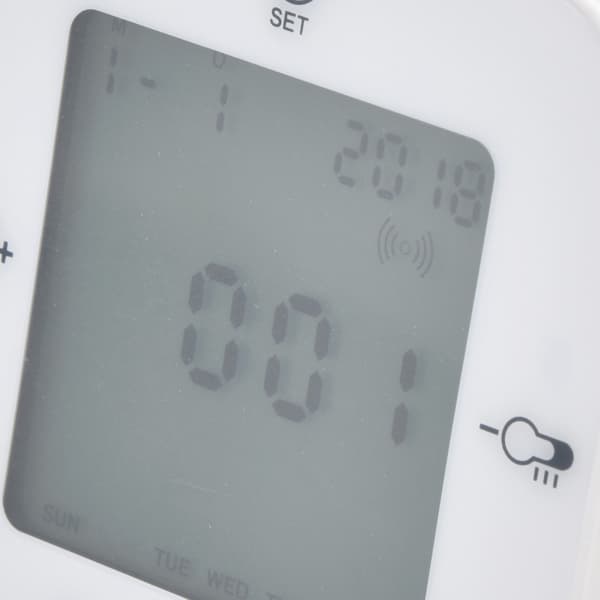 Multifunksjonell vekkerklokke med termohygrometer, lydkontroll, lysende display for hjemmet