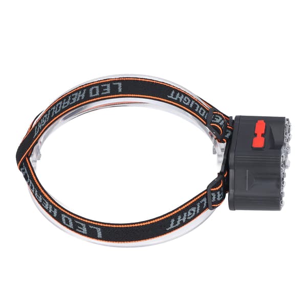 LED Hodelykt, 7 Perler, Høy Lysstyrke, 4 Moduser, Vanntett, USB Oppladbar, Hodelykt for Camping