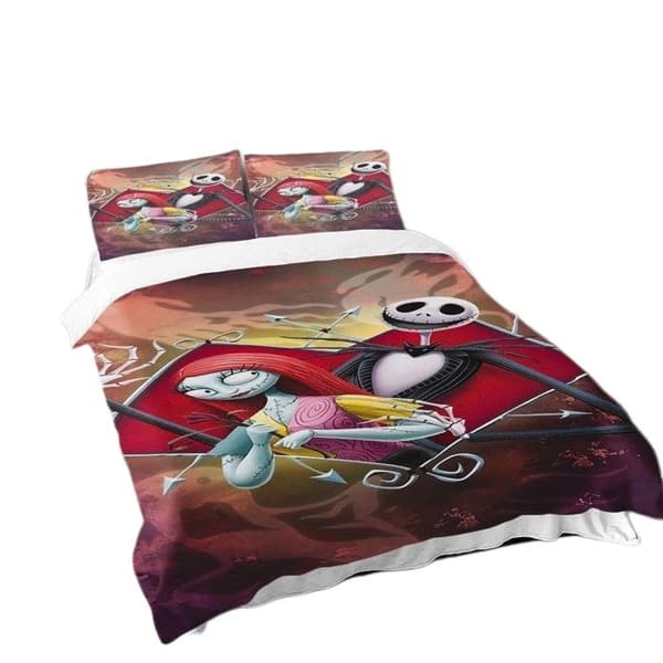 The Nightmare Before Christmas Dynetrekksett, 100 % polyester, 3 deler, 140x200cm